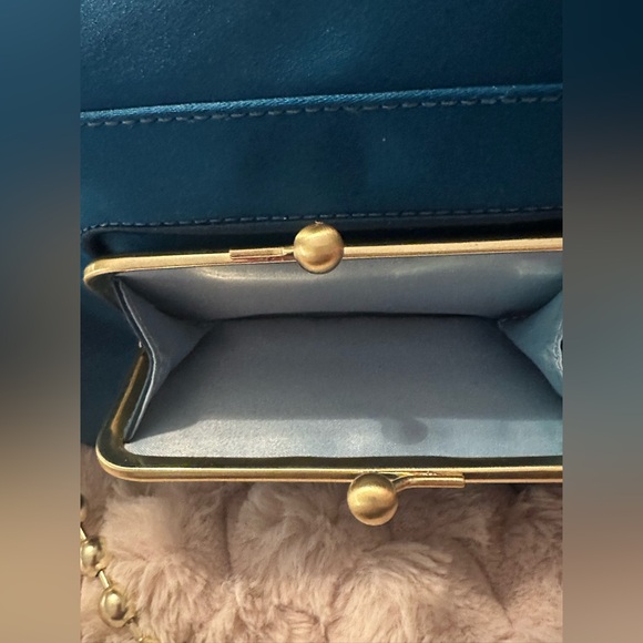 Authentic Coach Vintage Amanda Satin Fold over Flap Clutch Handbag! NWT - Picture 10 of 11